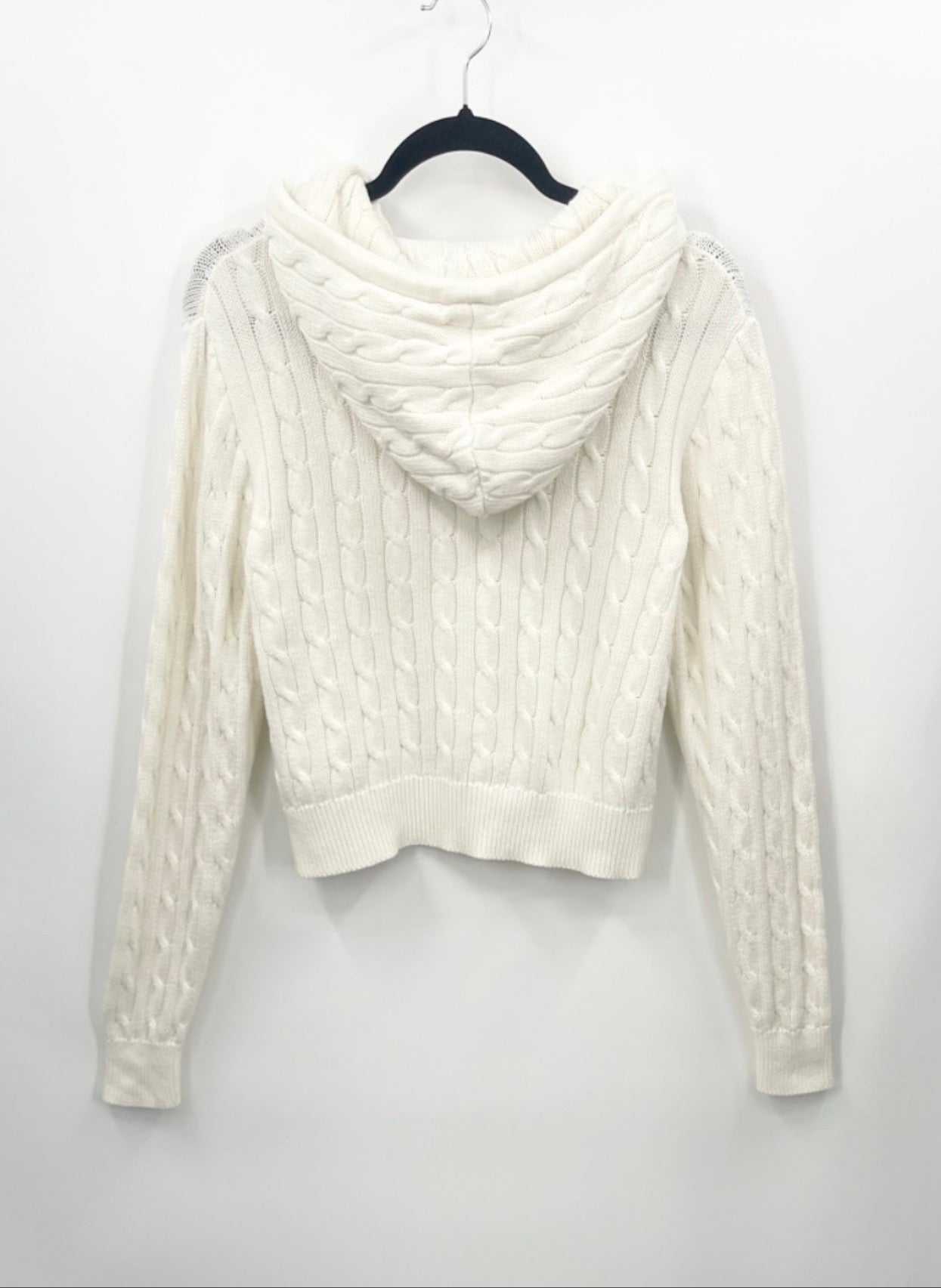 HARLOW Maude Cable-Knit Zip Up Sweater
