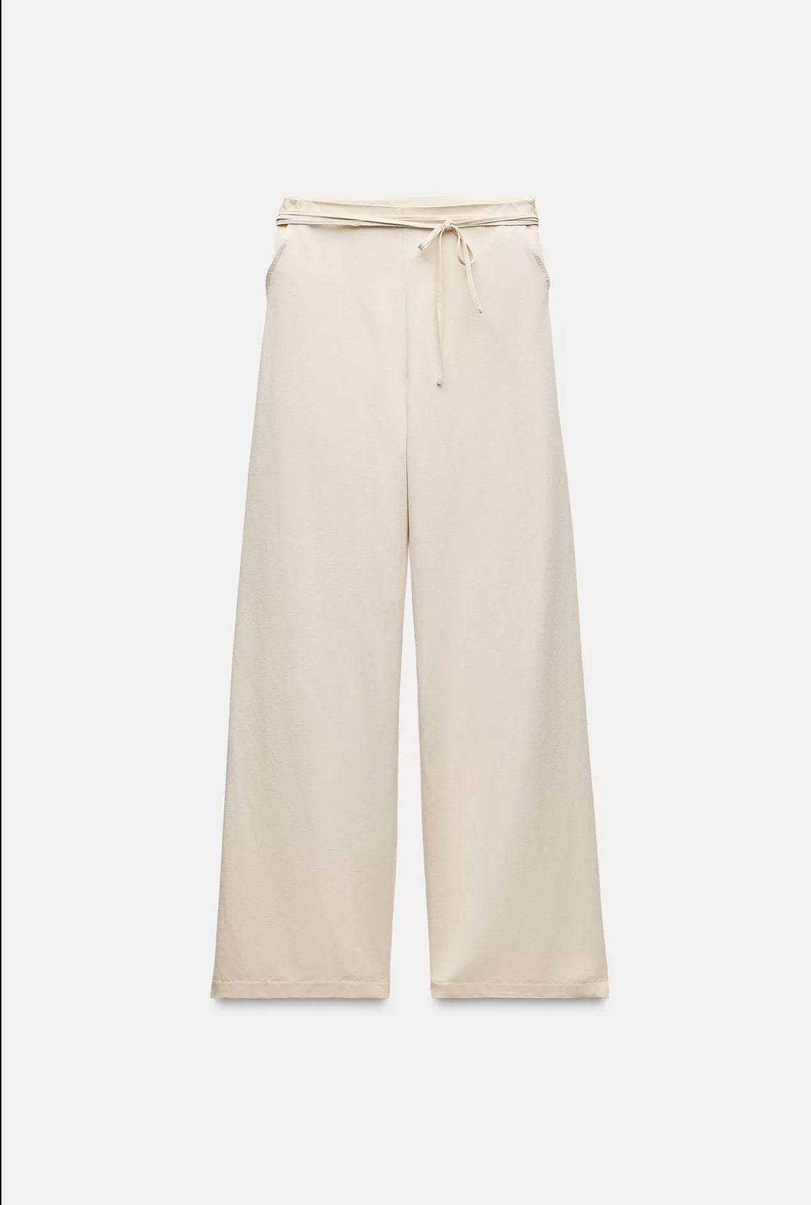 ZARA Belted Full Length Pants