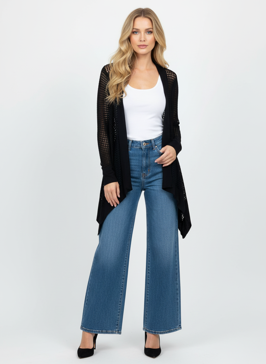 LINE. Open Knit Cardigan