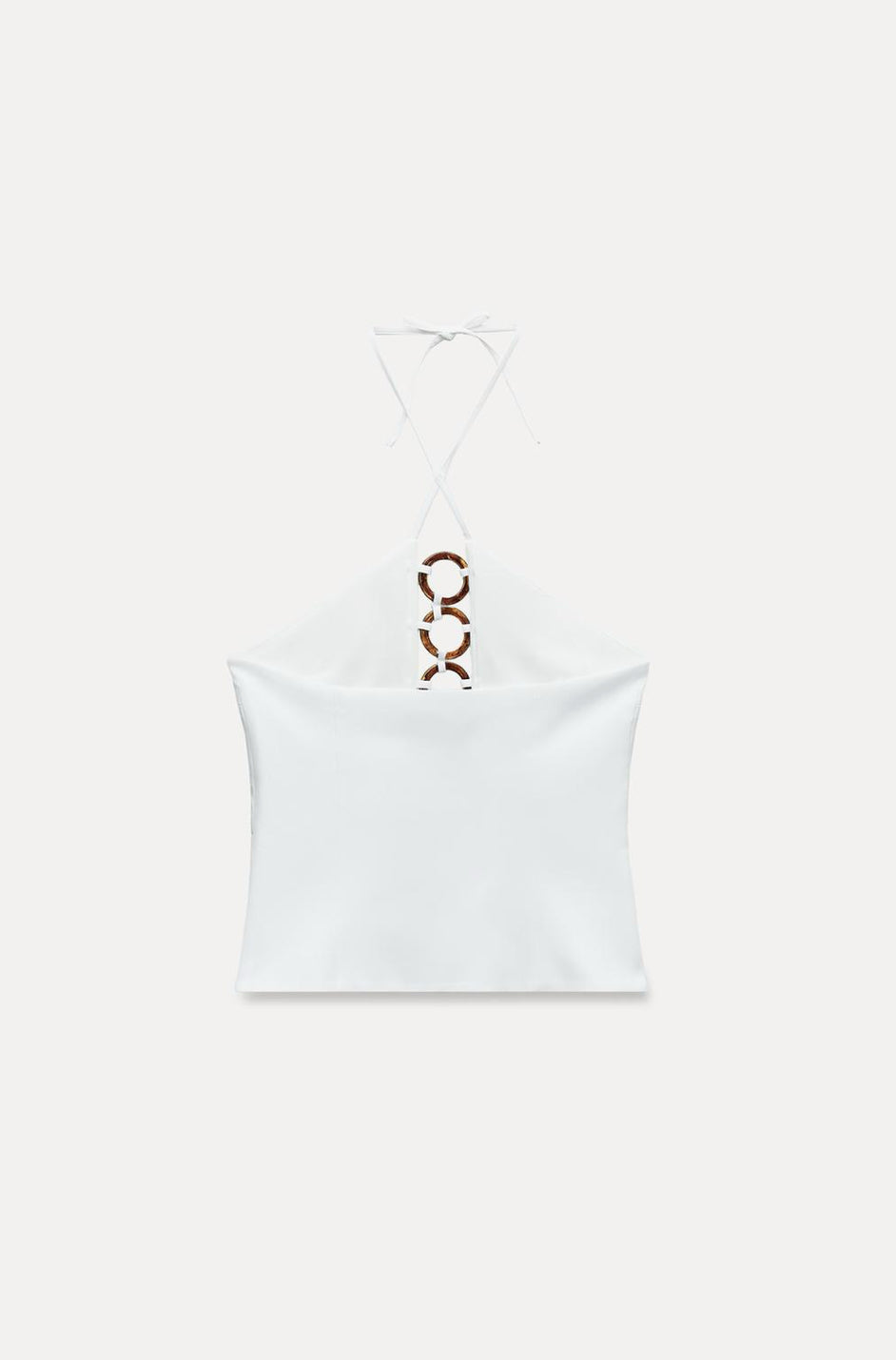 ZARA Tortoise Shell Effect Halter Top