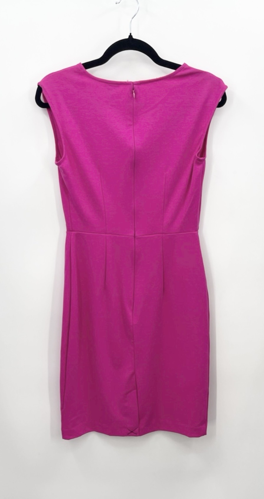 MERONA Cap-Sleeve Fuchsia Sheath Dress