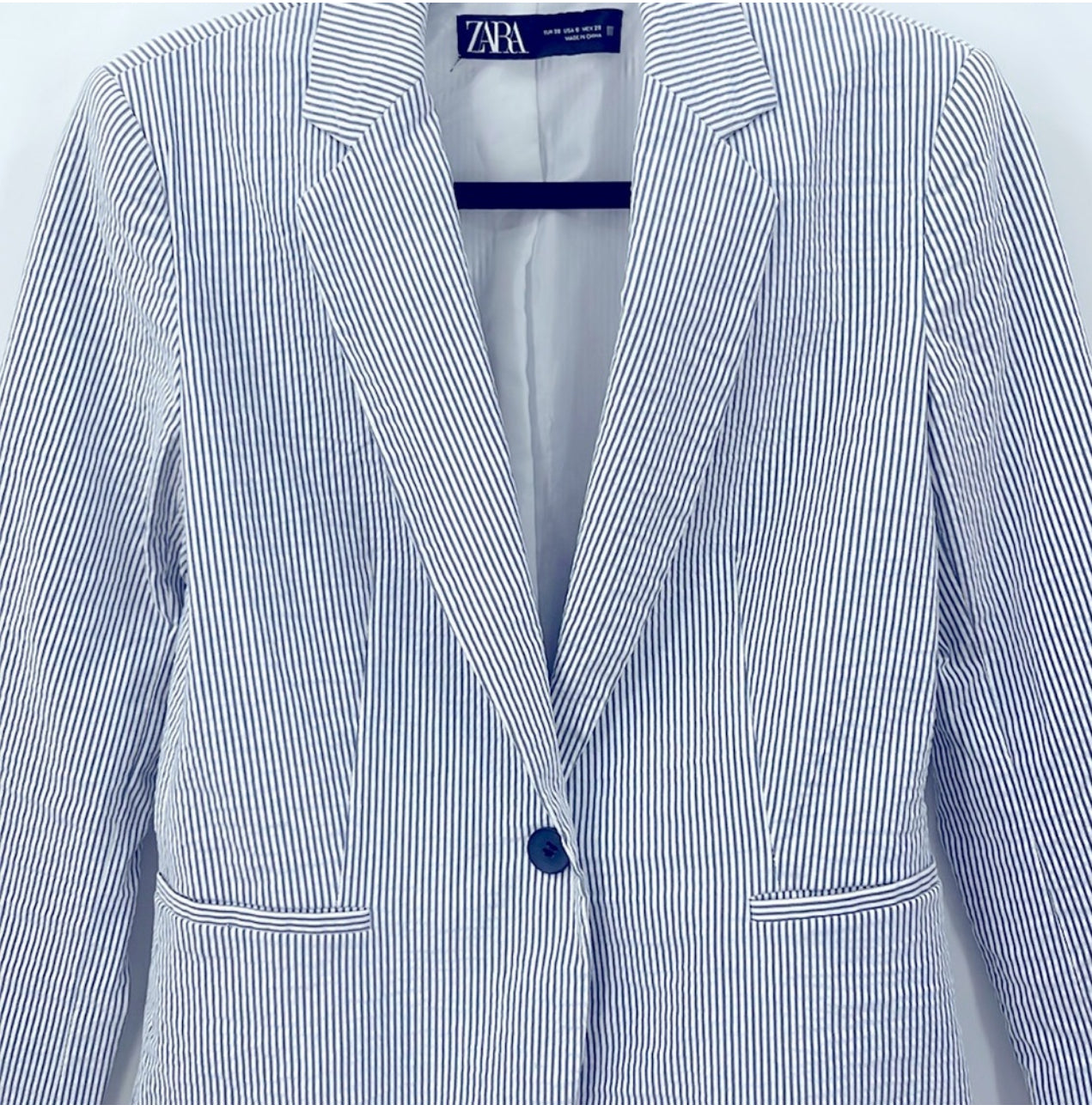 ZARA Striped Blazer Jacket