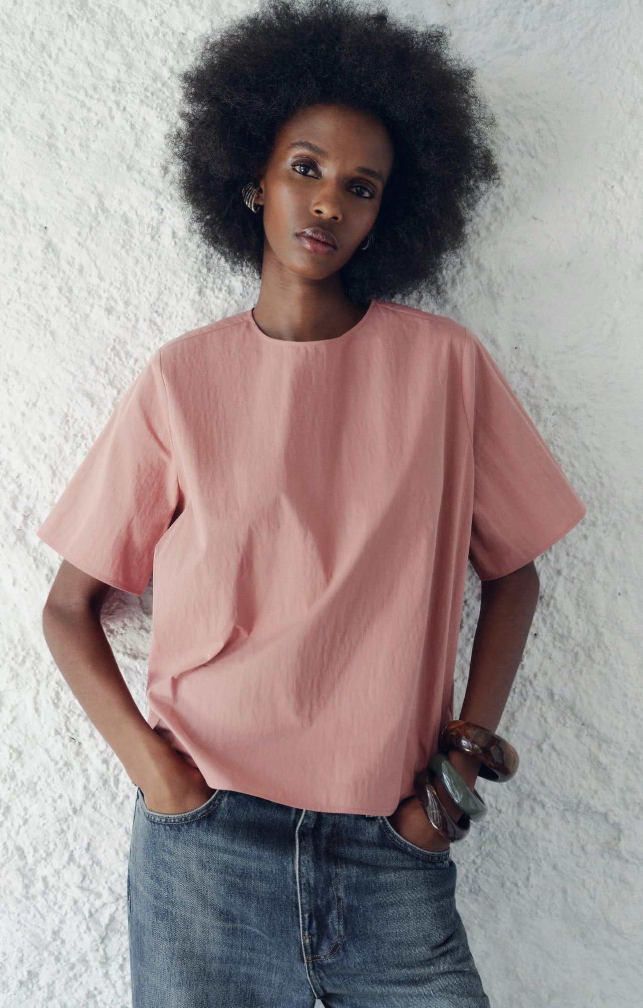 ZARA Short Sleeve Top ZW Collection