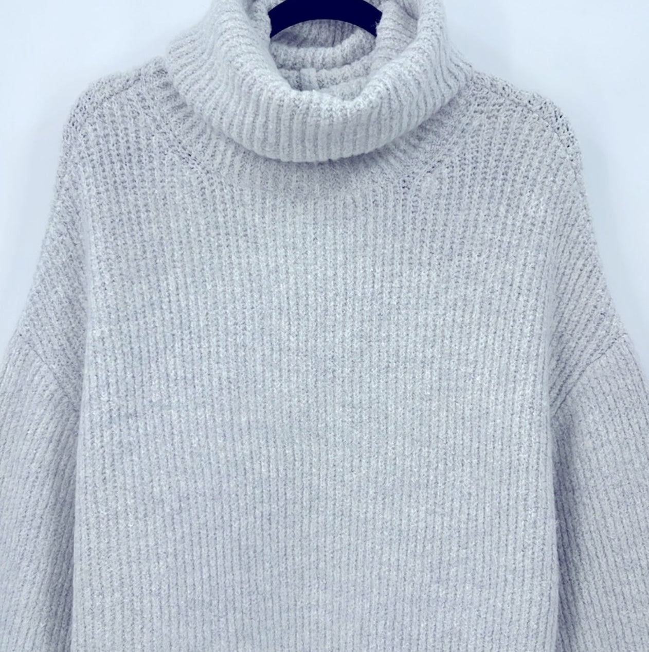 ZARA Knit Oversized Turtleneck Sweater