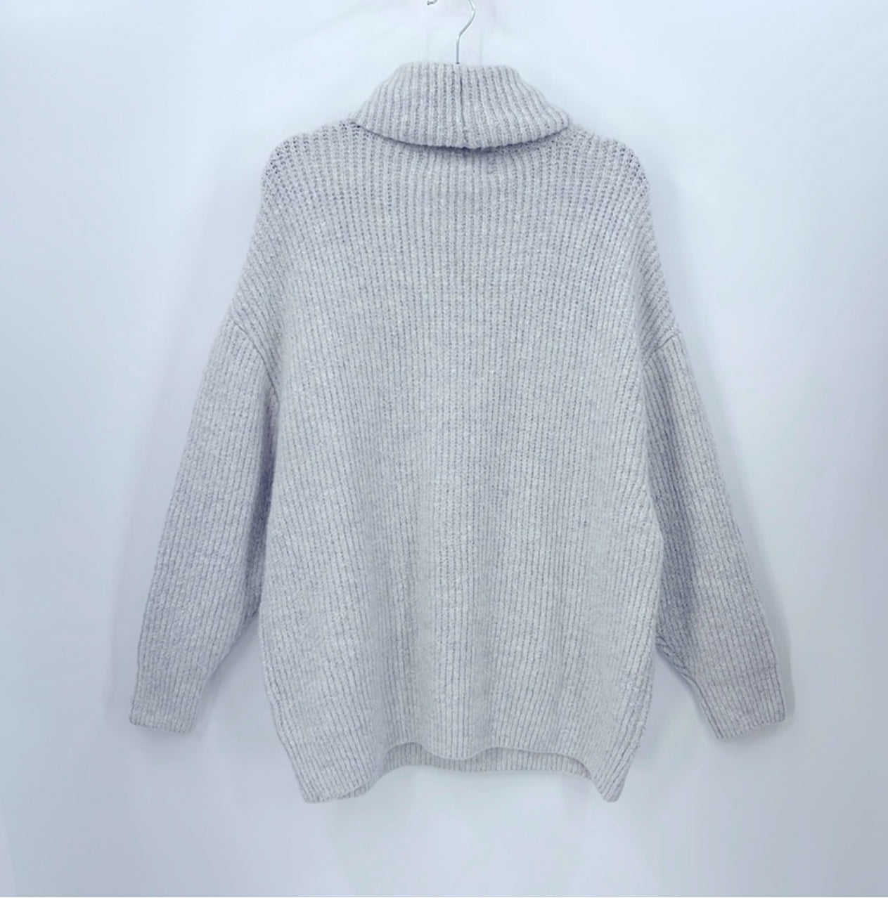 ZARA Knit Oversized Turtleneck Sweater