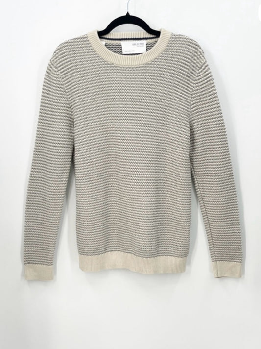 SELECTED HOMME Robin Organic Cotton Crew Neck Sweater