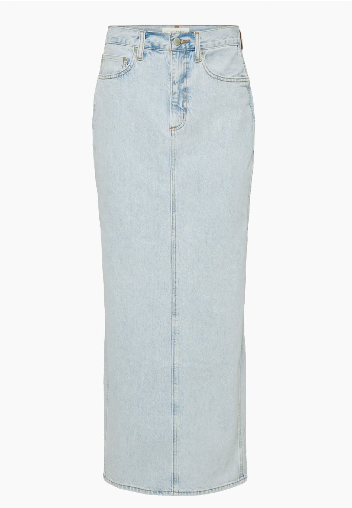 Denim Forum The '90s Pencil Maxi Denim Skirt