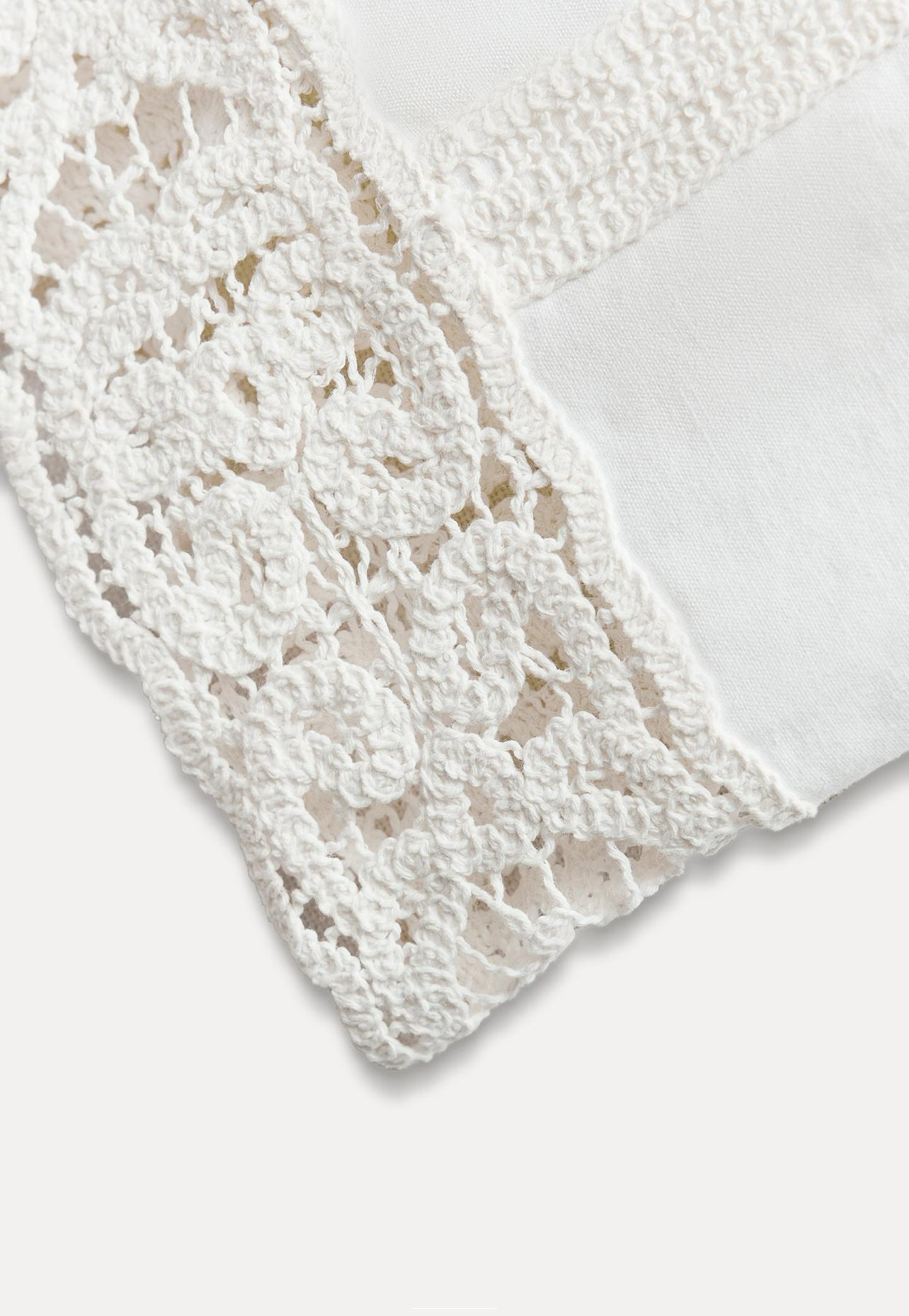 ZARA ZW Collection Linen
Blend Crochet Trouser