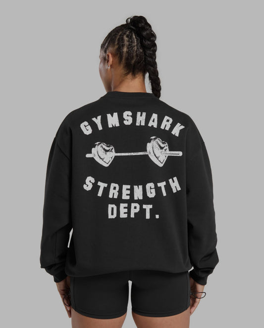 GYMSHARK Barbell Hearts Oversized Sweatshirt