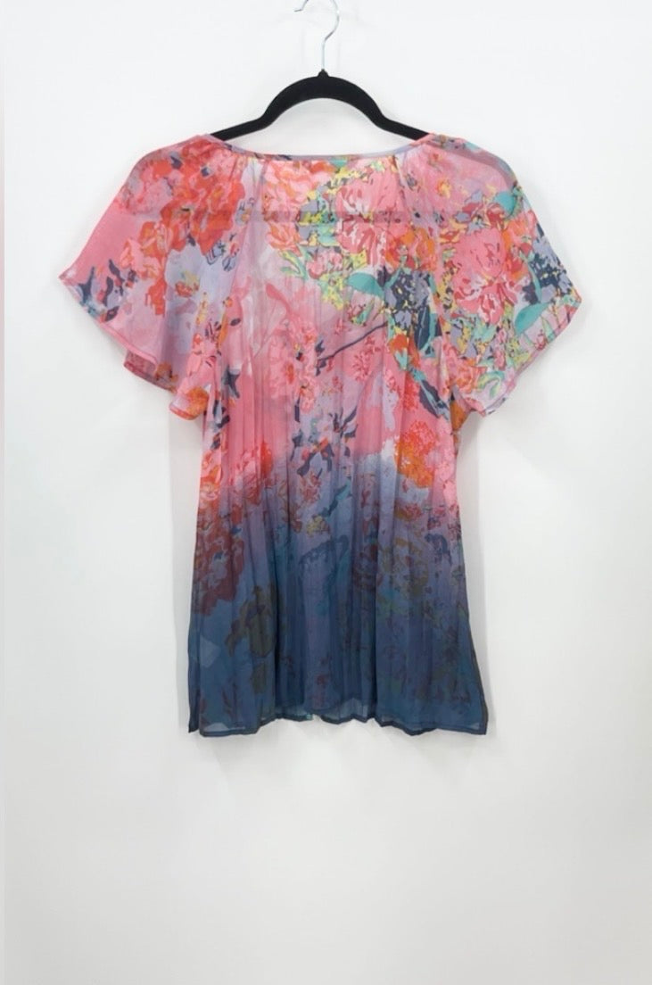 SANDWICH Sheer Floral Blouse