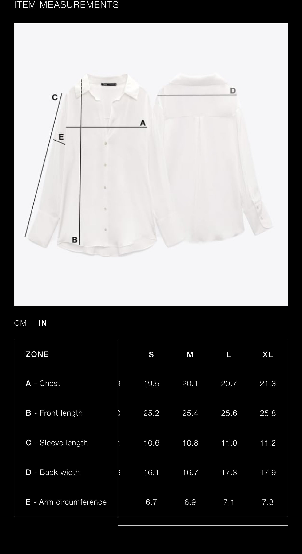 ZARA Short Sleeve Top ZW Collection