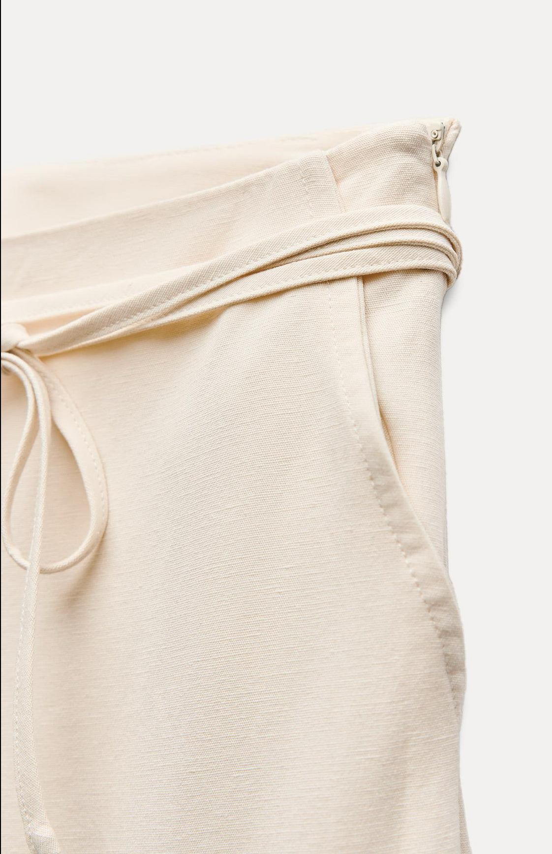 ZARA Belted Full Length Pants