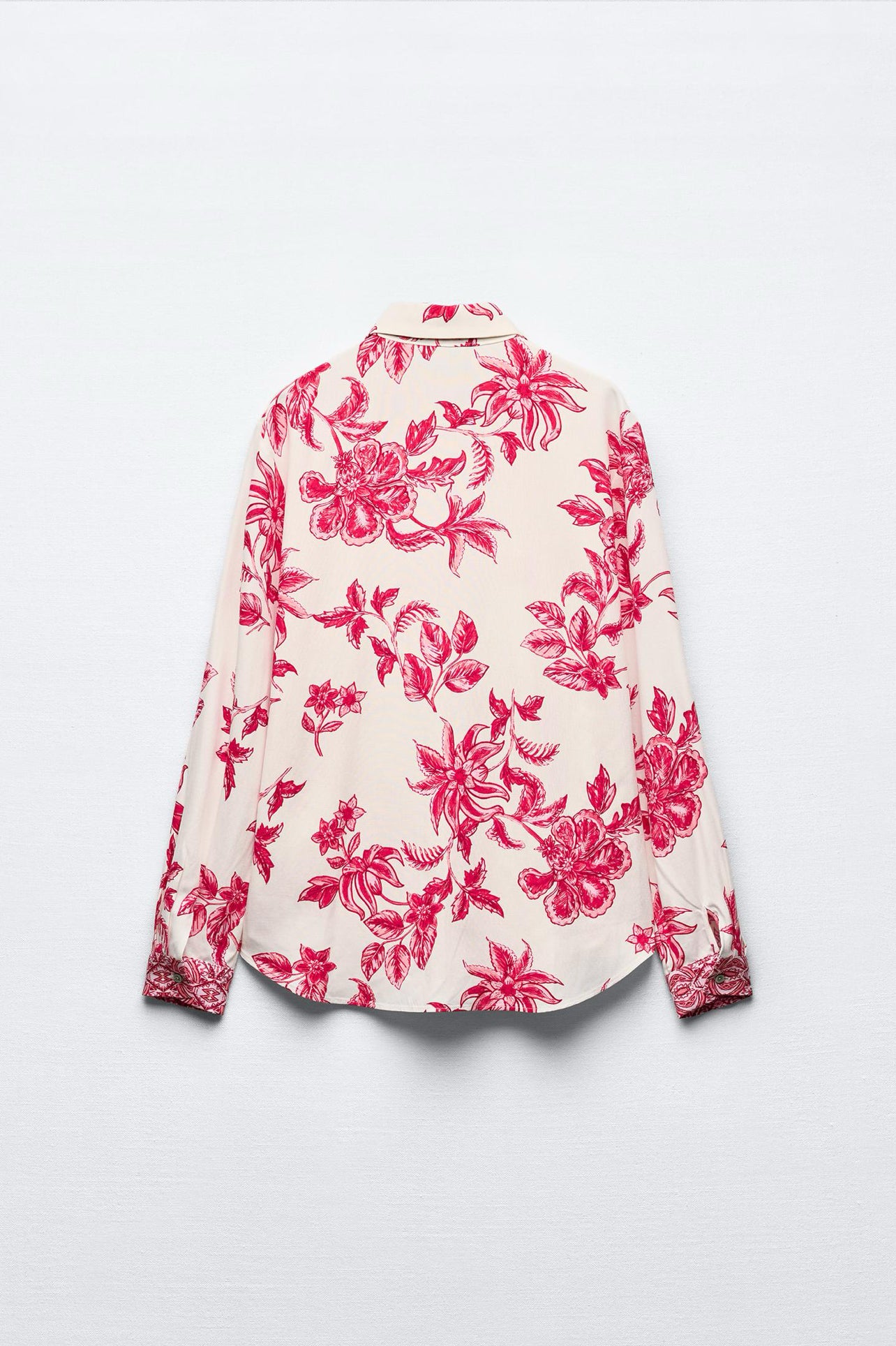 ZARA Grecian Floral Print Shirt