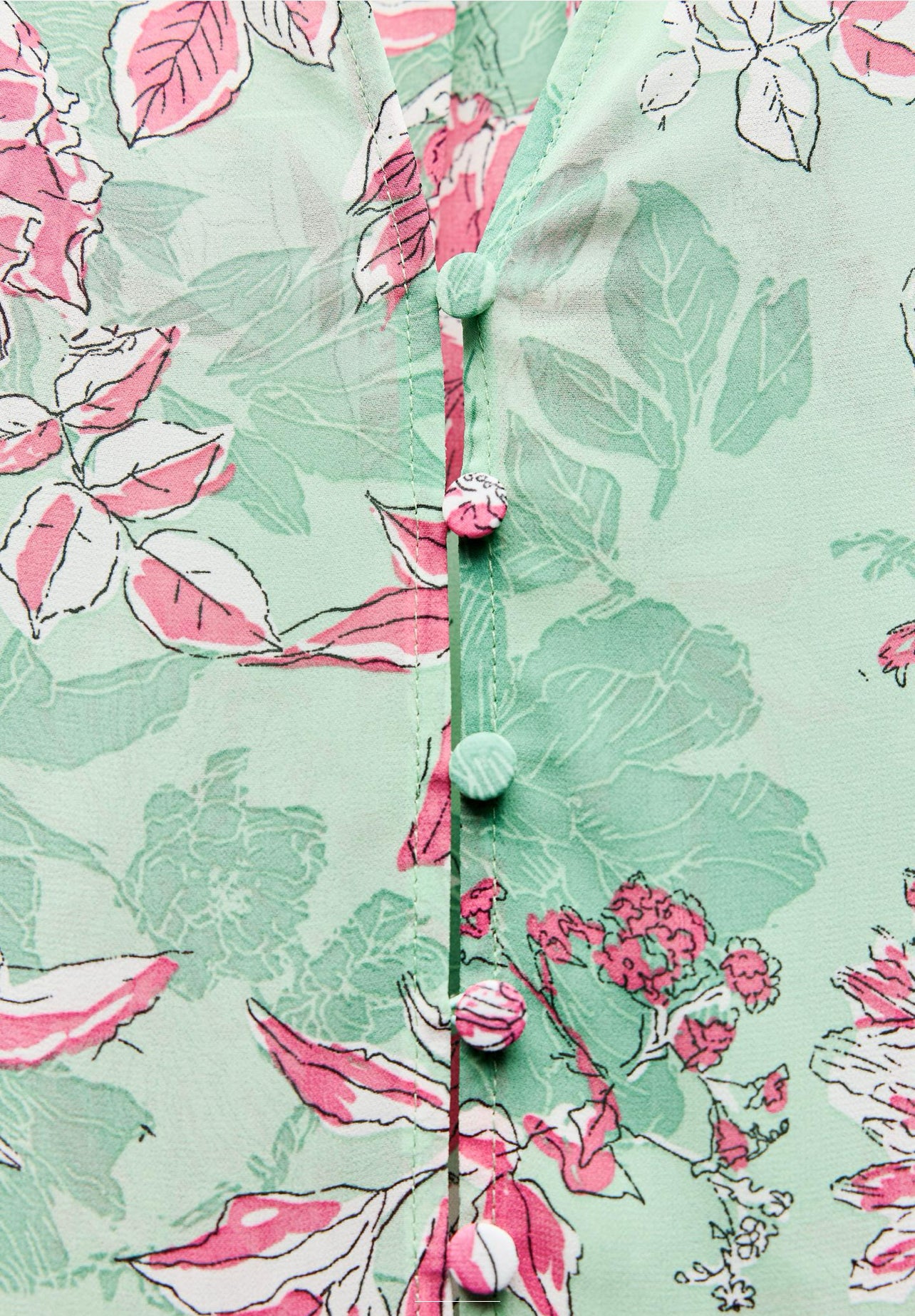 ZARA Floral Oversized Print Shirt