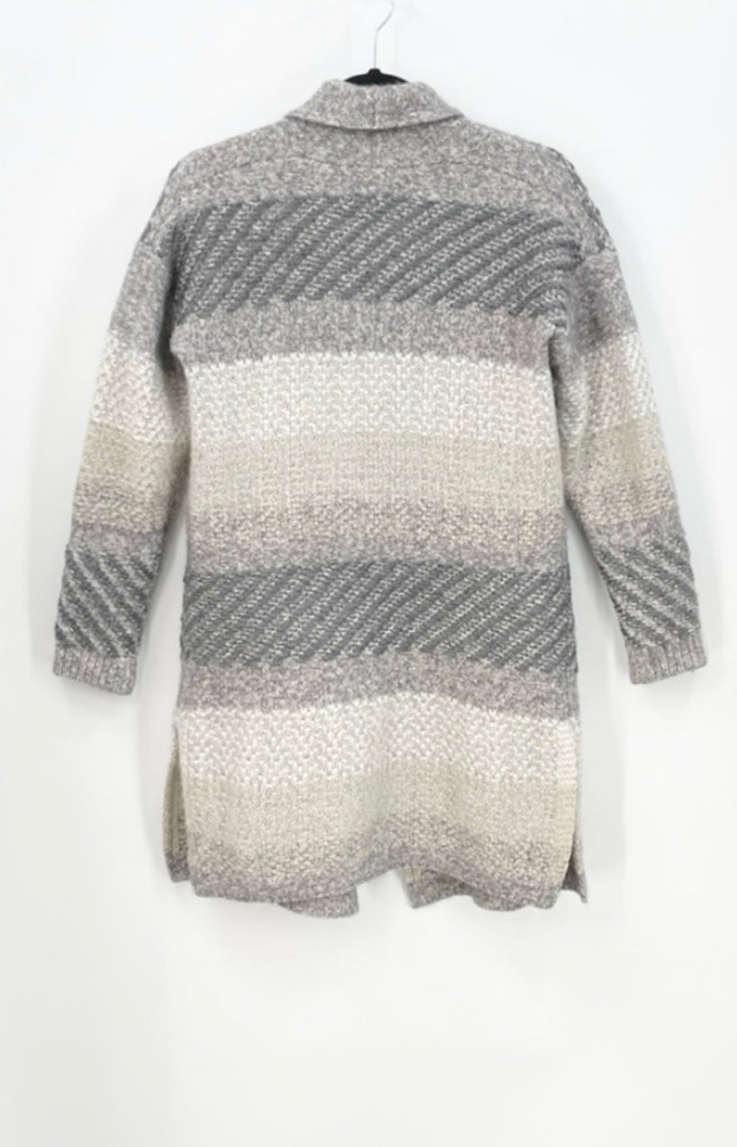 MAX STUDIO Striped Wool Blend Cardigan