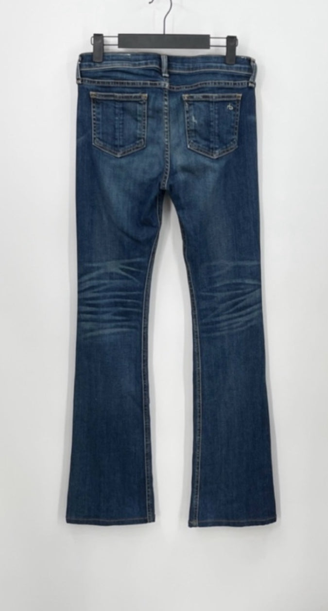 RAG & BONE Stiletto Boot Jeans Faded Low RiseDenim Jeans/Bishop