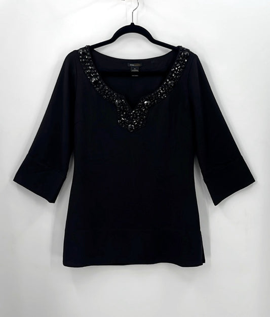 BCBGMAXAZRIA Beaded Wool Blend
Tunic Top