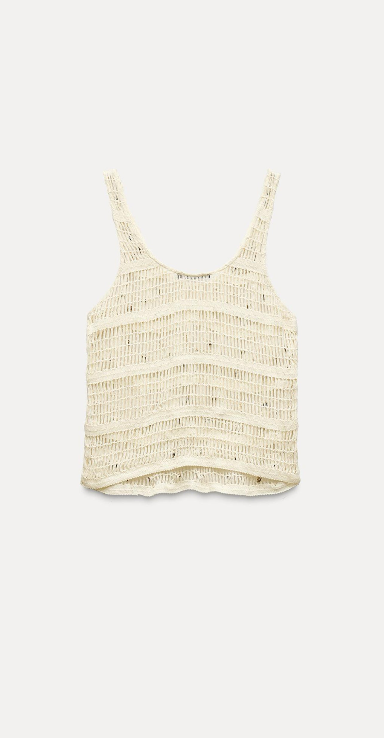 ZARA Mesh Seashell Top