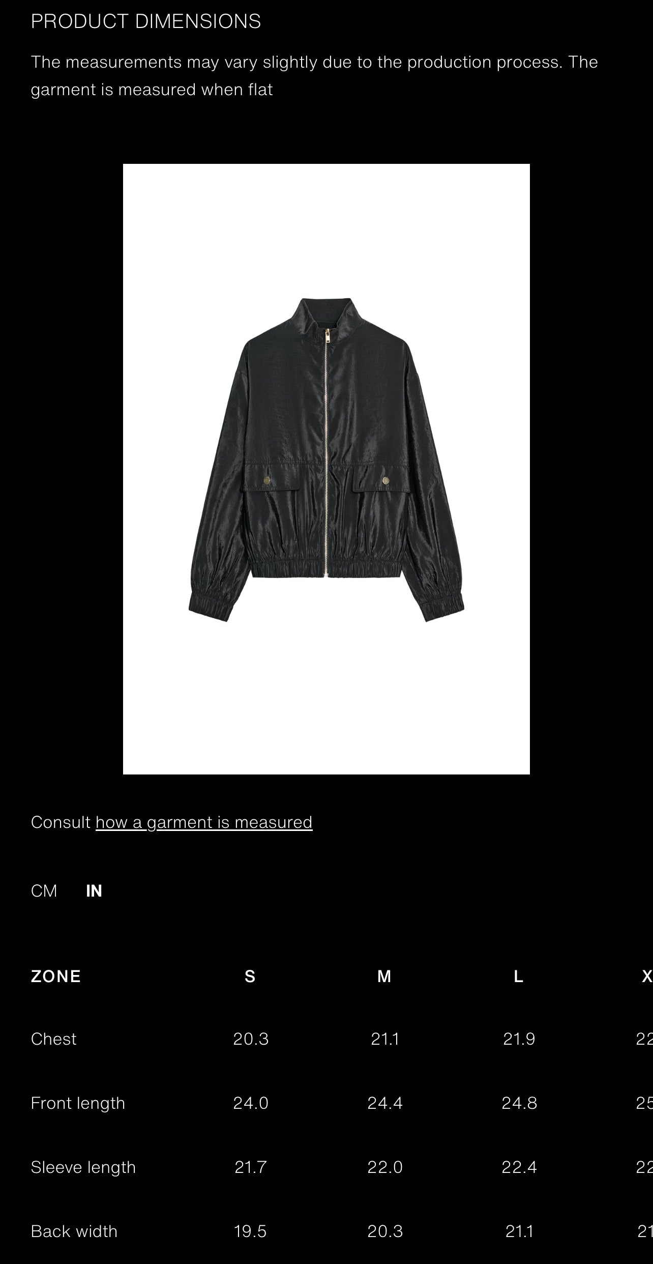 ZARA High Collar Bomber Jacket