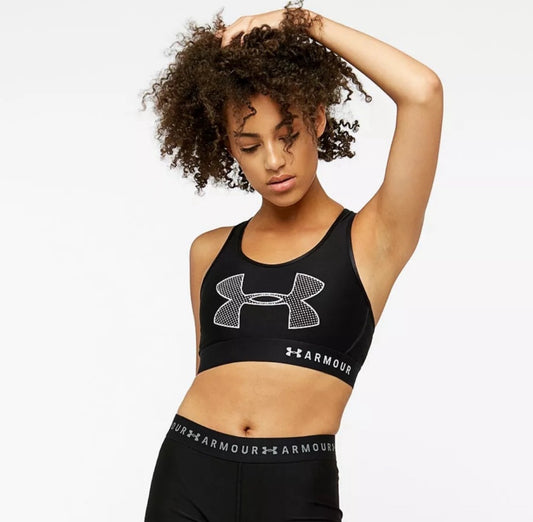 Under Armour Mid Keyhole Graphic Sports Bra