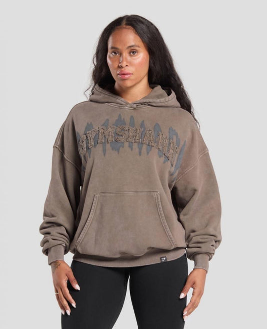 GYMSHARK Grunge Oversized Hoodie