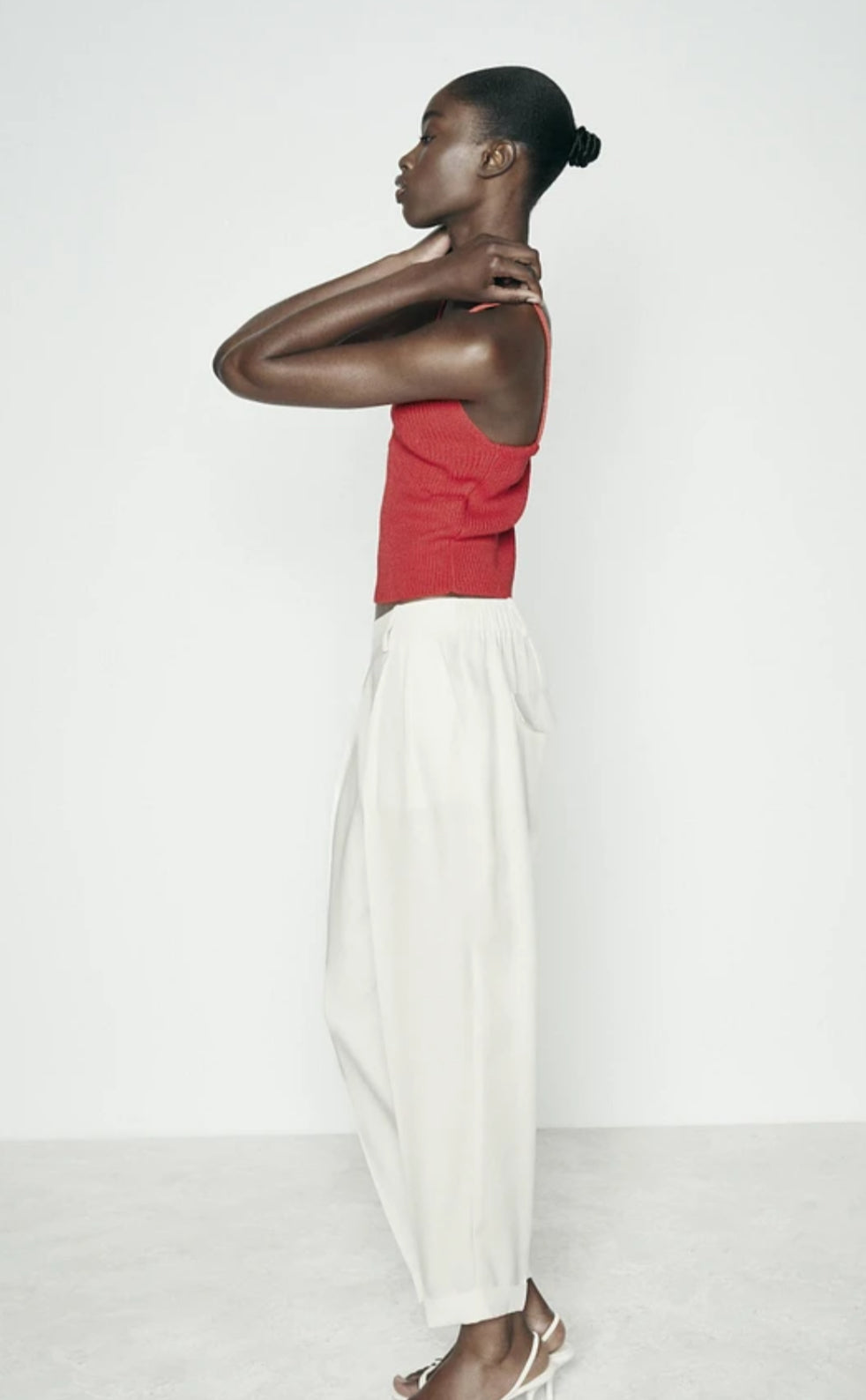 ZARA Knit V-Neck Top
