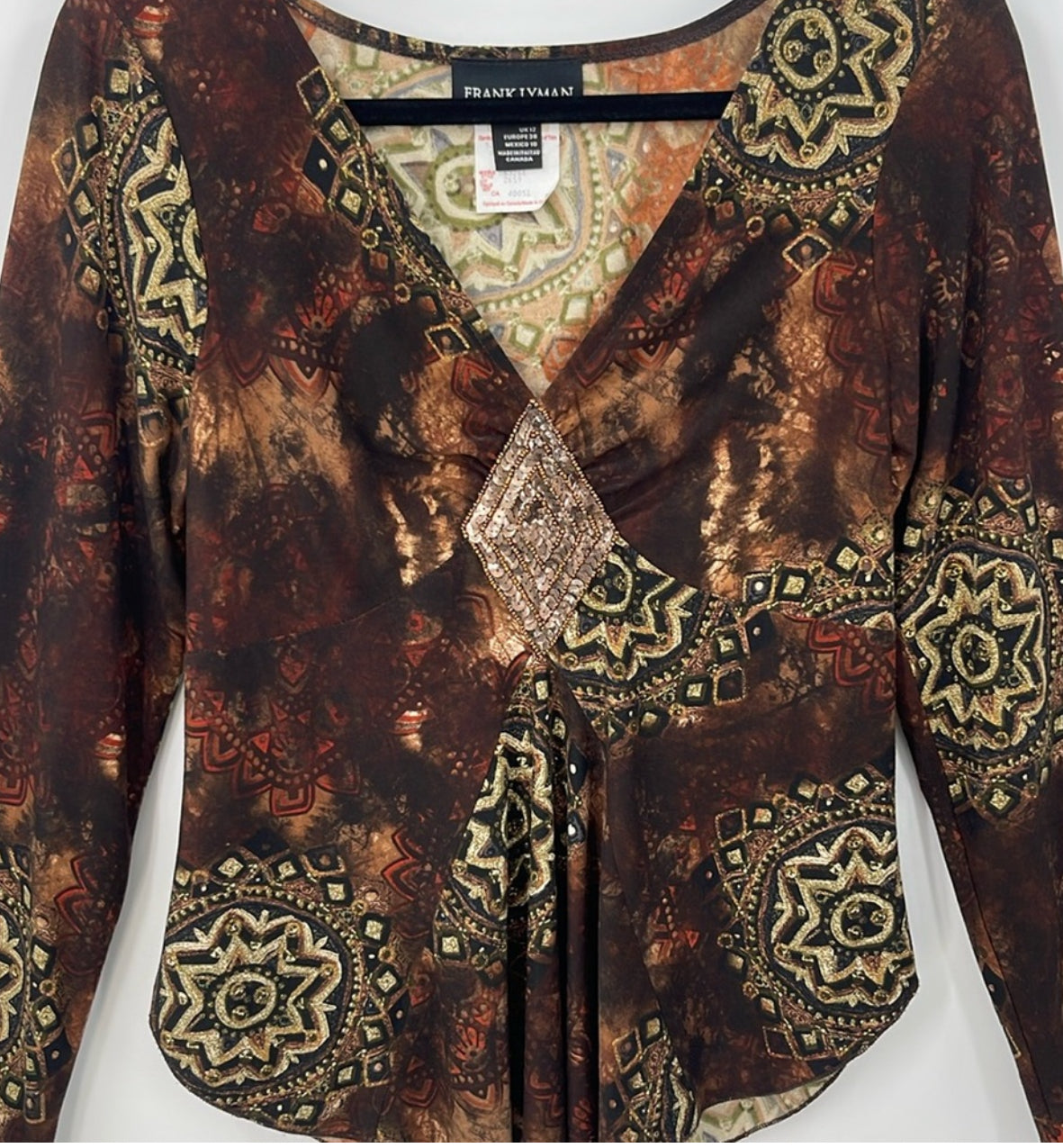 FRANK LYMAN Embellished Top