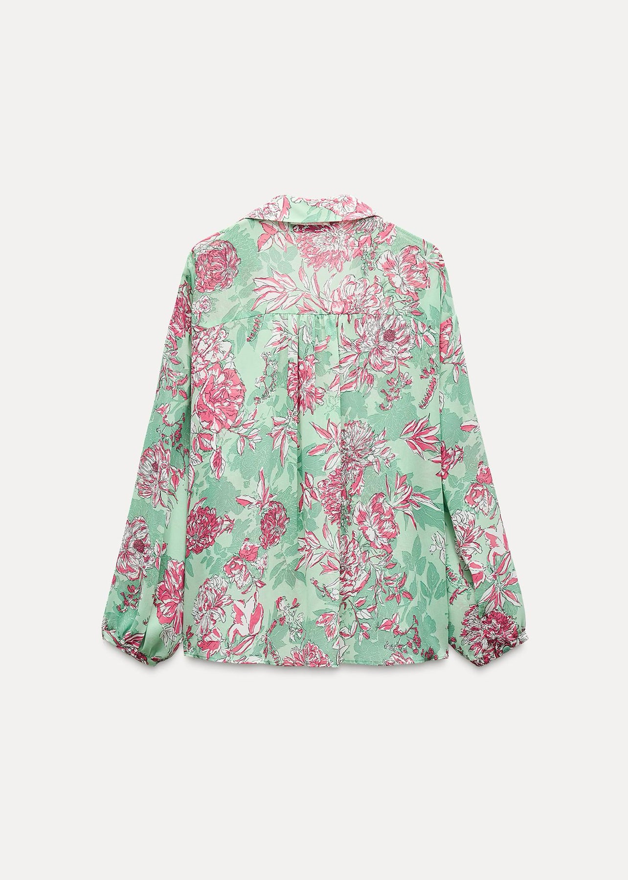 ZARA Floral Oversized Print Shirt