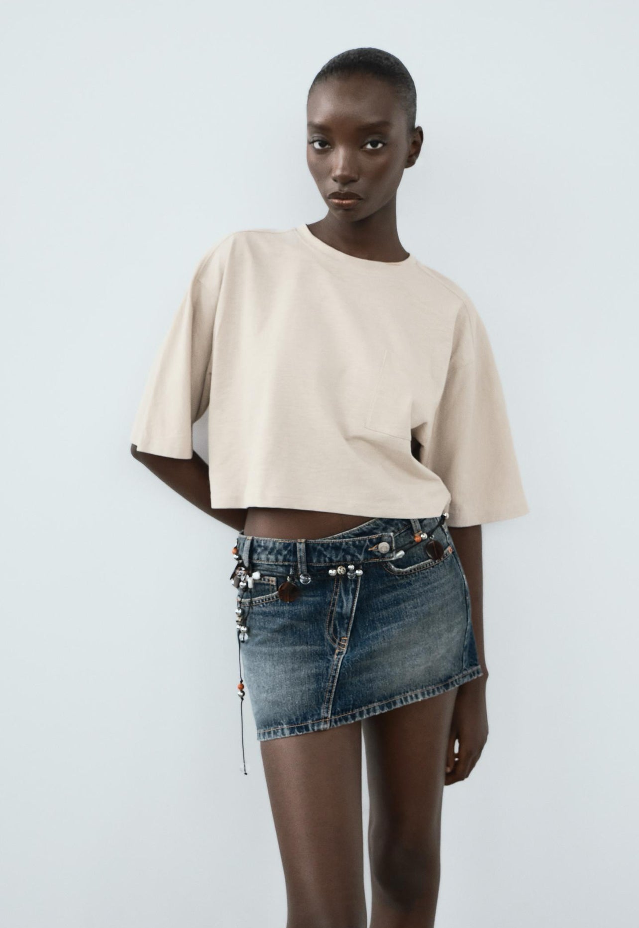 ZARA Cotton Flame’ Crop Top