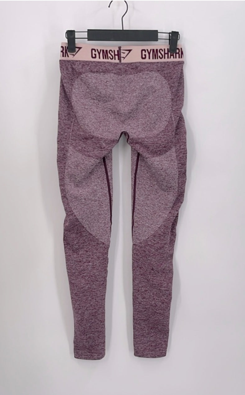 GYMSHARK Flex Purple High-Waisted Leggings Seamless Design