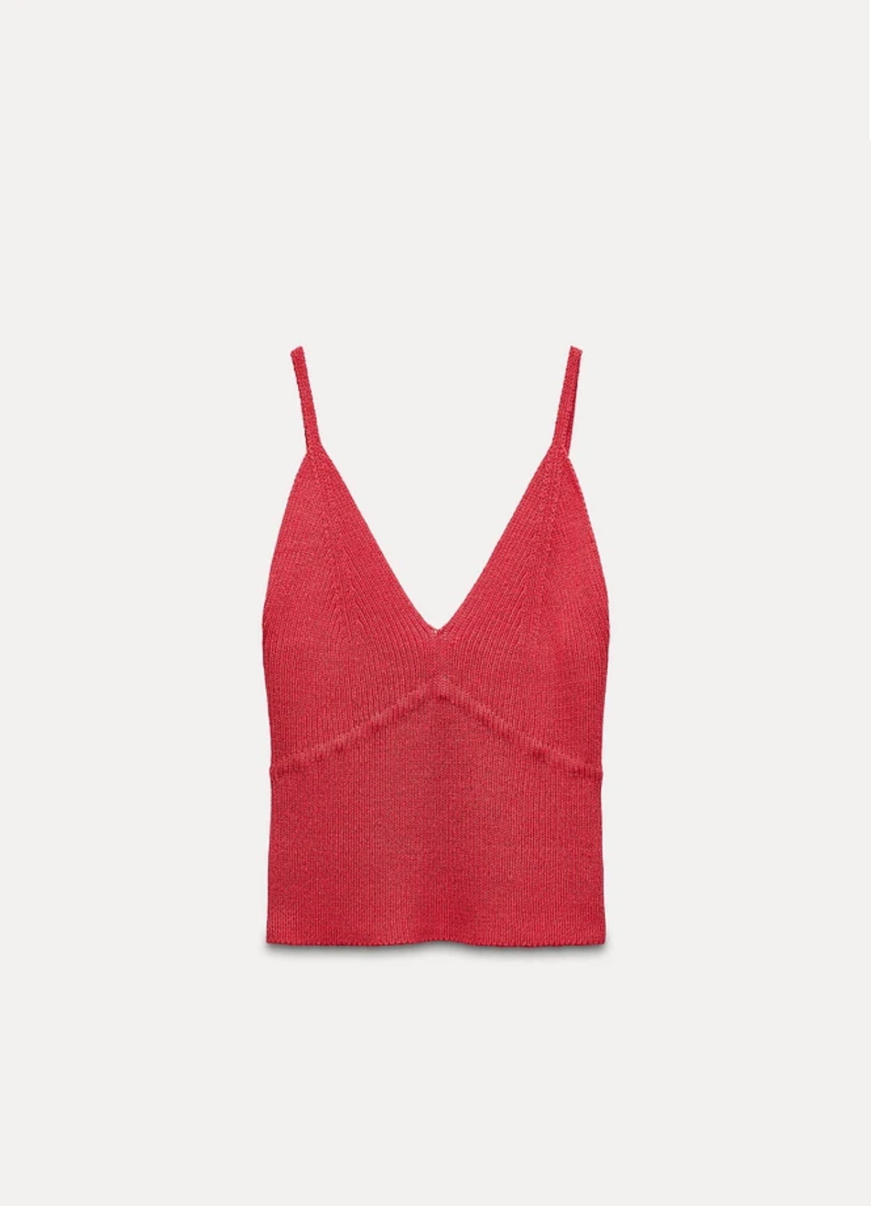 ZARA Knit V-Neck Top
