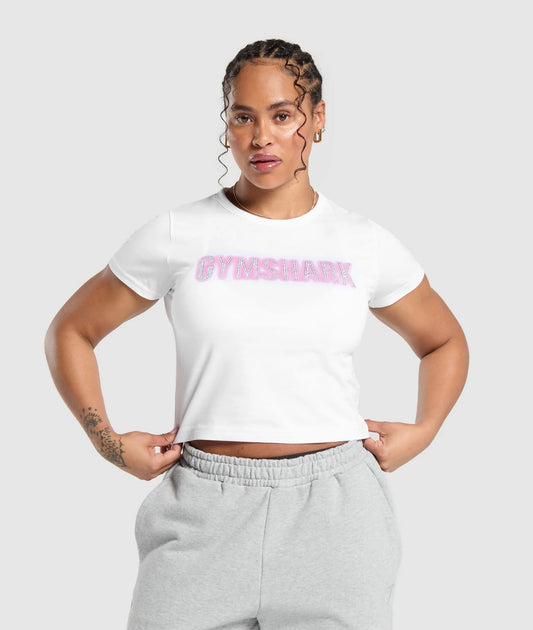 Gymshark Diamanté Baby Tee