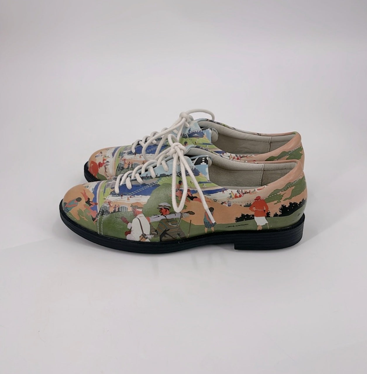 ICON Wearable Art Leather Golf/ Walking Shoes