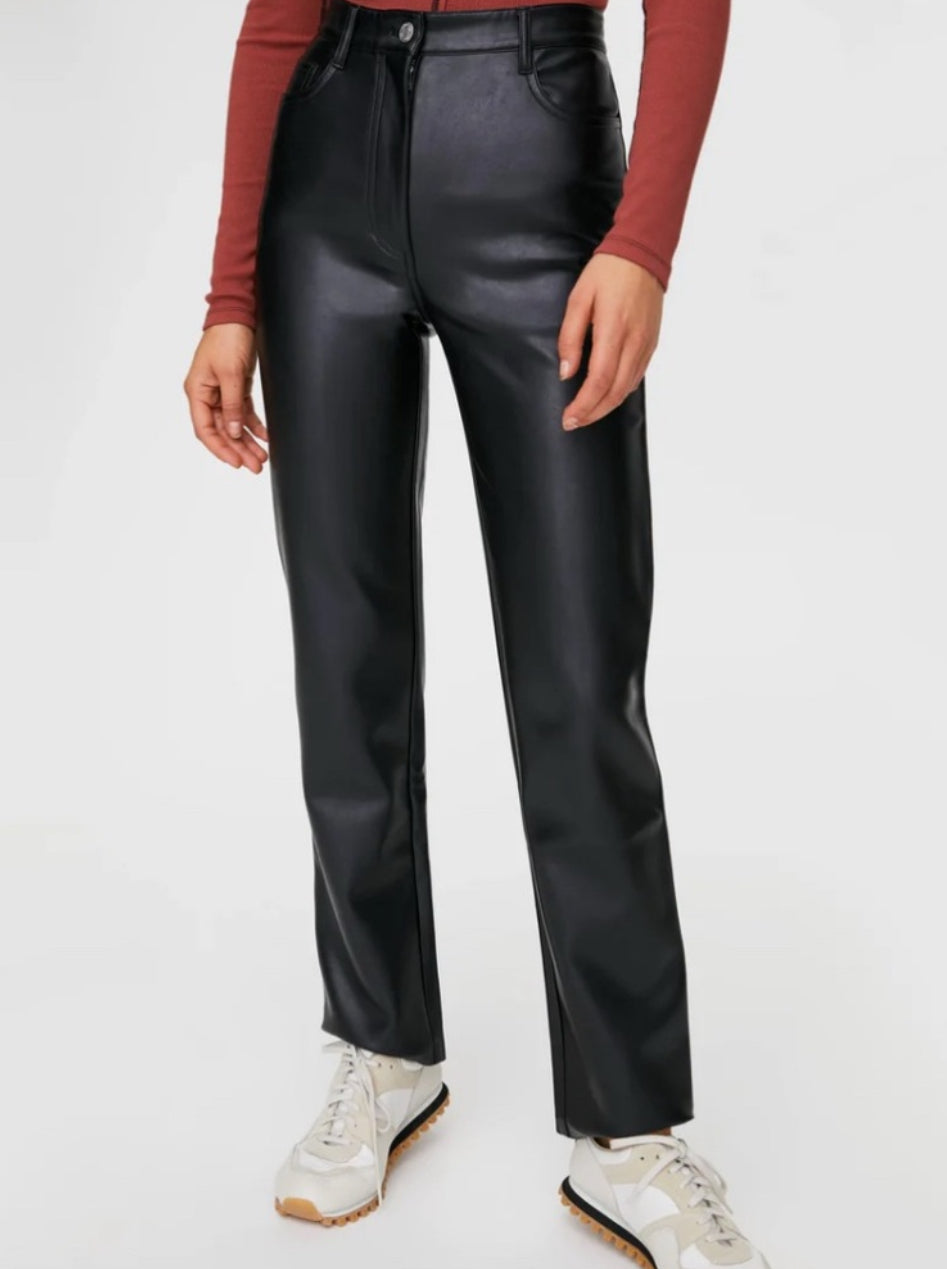 WILFRED "Melina" Faux Leather Pants