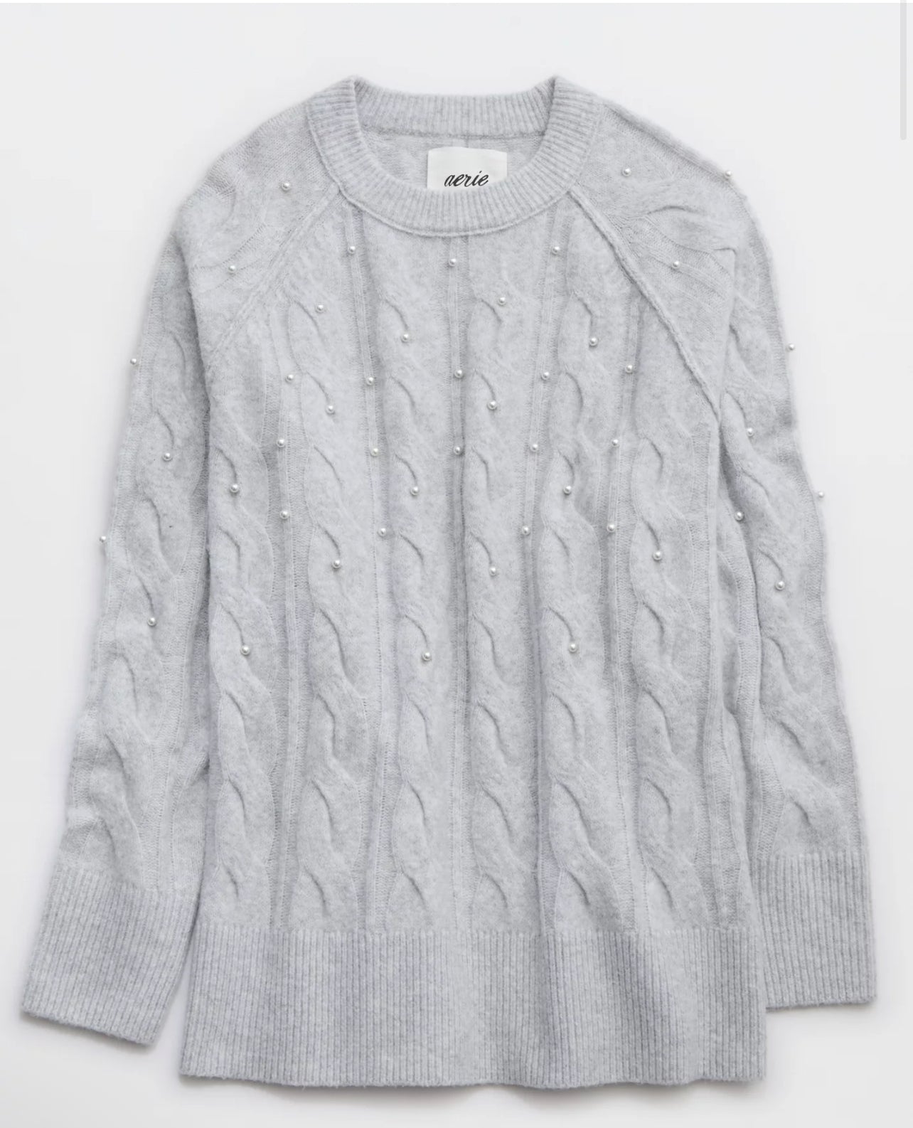 Aerie unREAL Cable Pearl Crew
Sweater