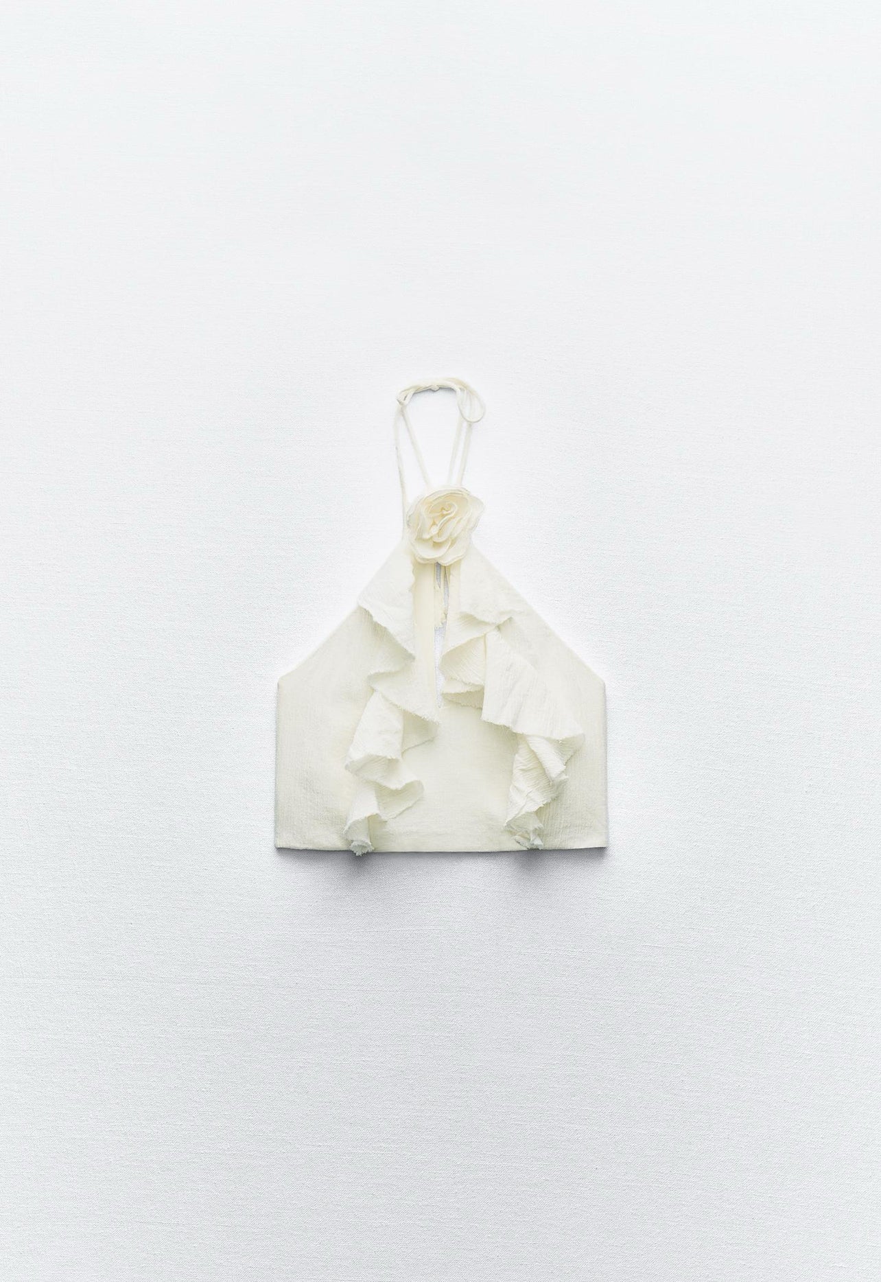 ZARA Floral Cotton Gauze Top