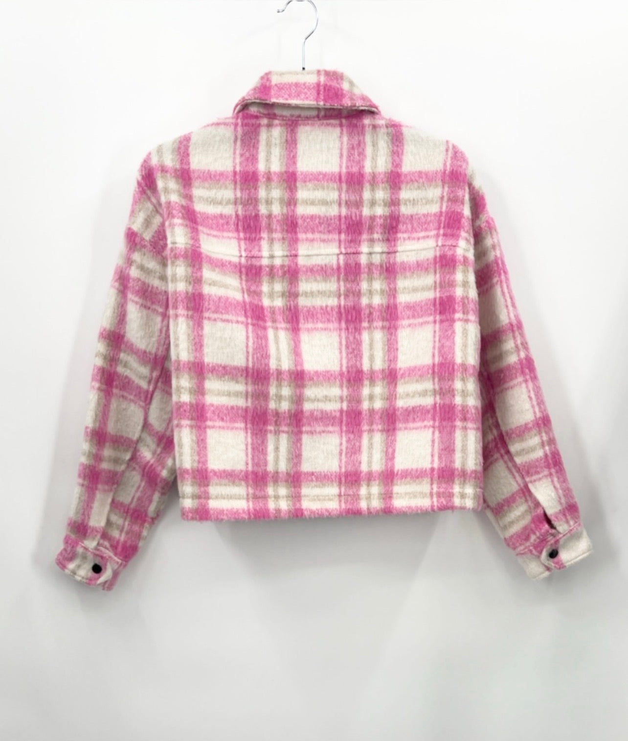 ZARA Plaid Cropped Shacket
