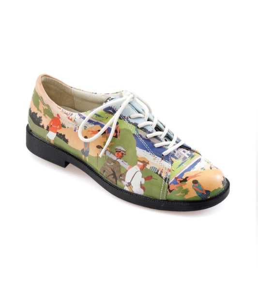 ICON Wearable Art Leather Golf/ Walking Shoes