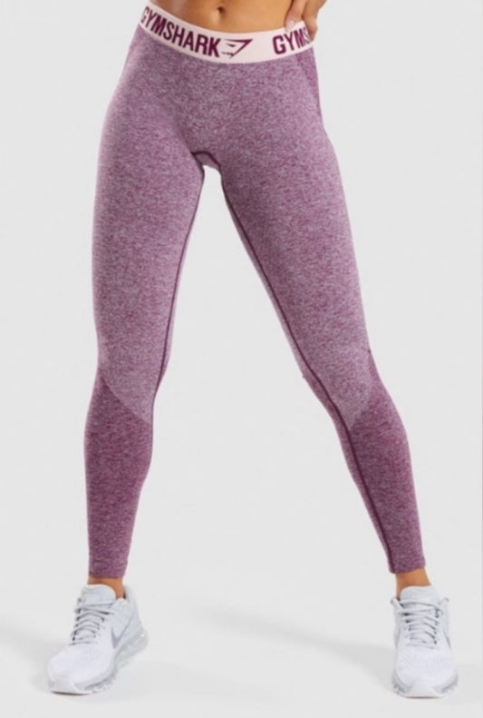 GYMSHARK Flex Purple High-Waisted Leggings Seamless Design
