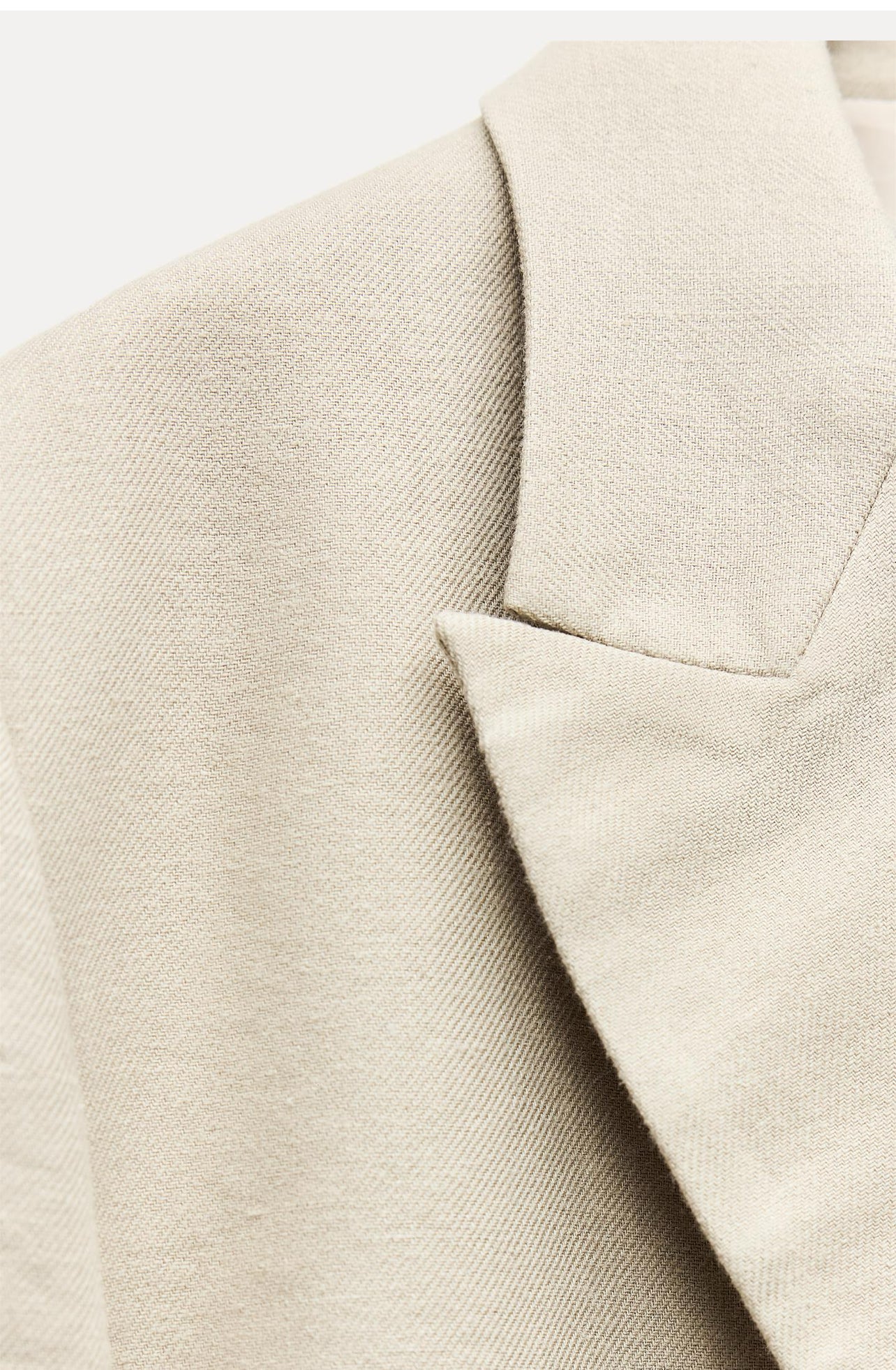 ZARA Linen Blend Cropped Blazer