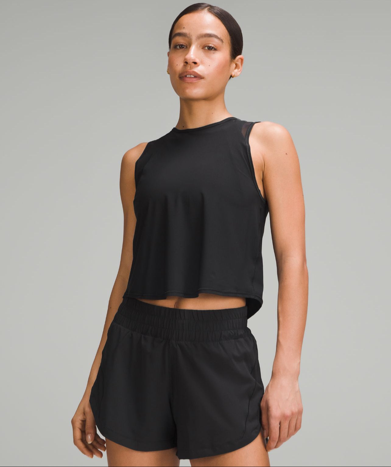 Lululemon Sculpt Cropped Tank Top Pleated