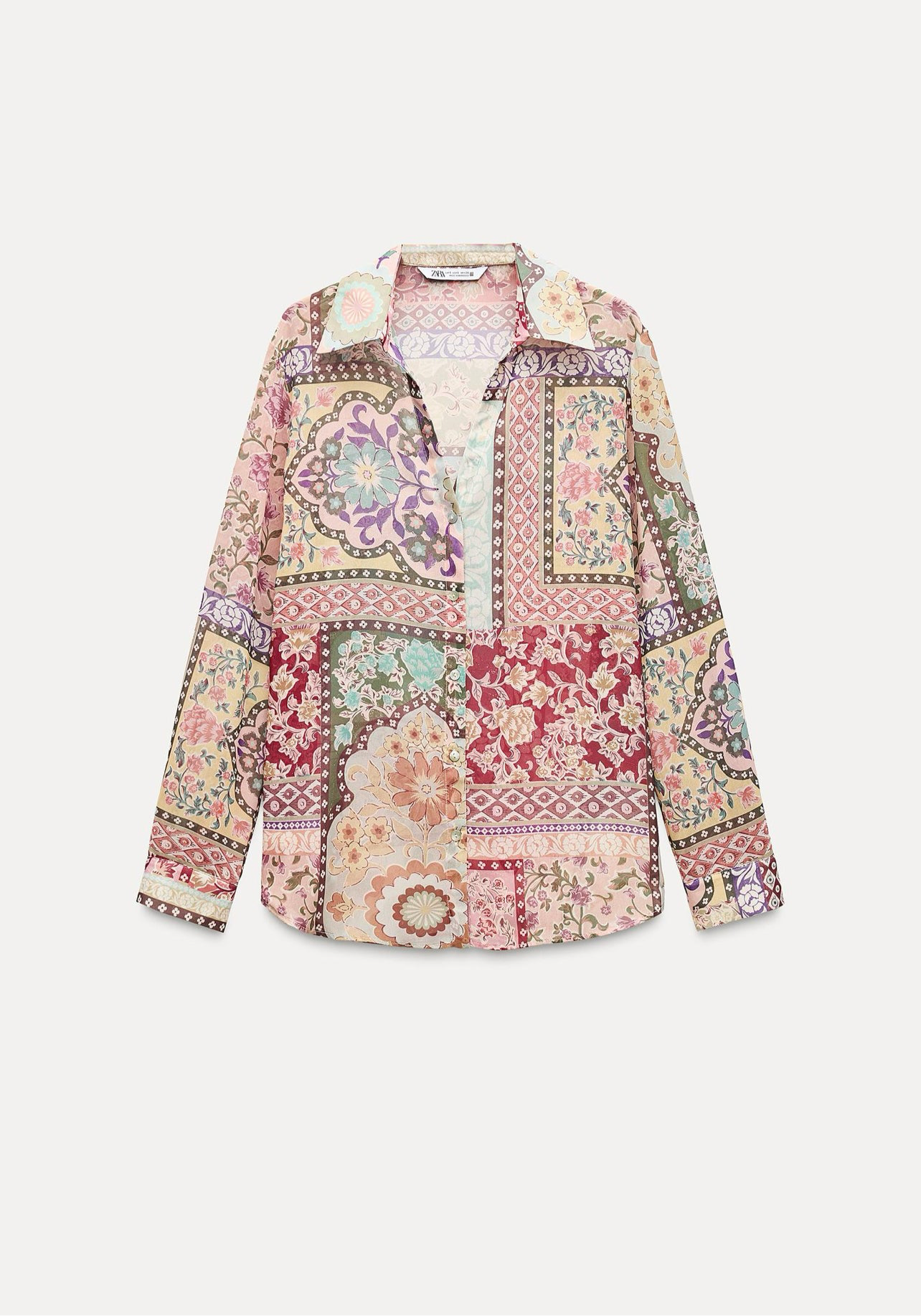 ZARA Patchwork Printed Shirt