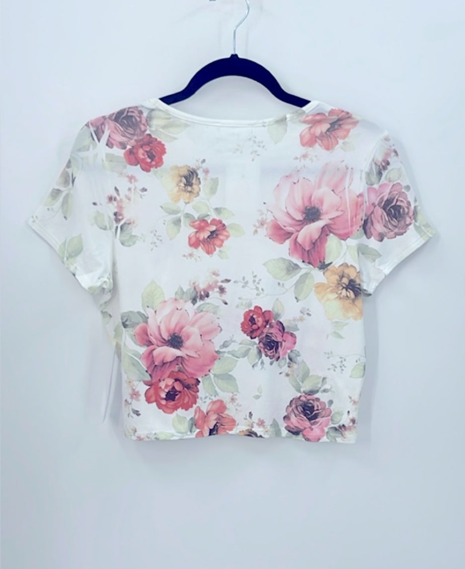 LIVE IN THE MOMENT Floral T-Shirt