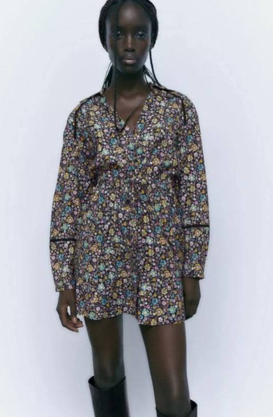 Zara Floral Shirtdress