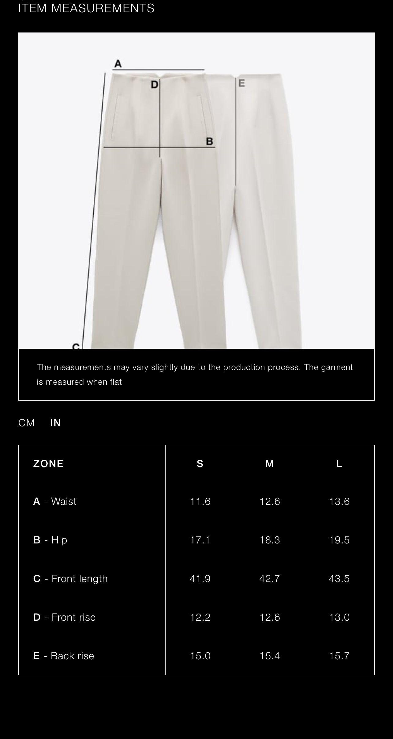 ZARA Interlock Pants