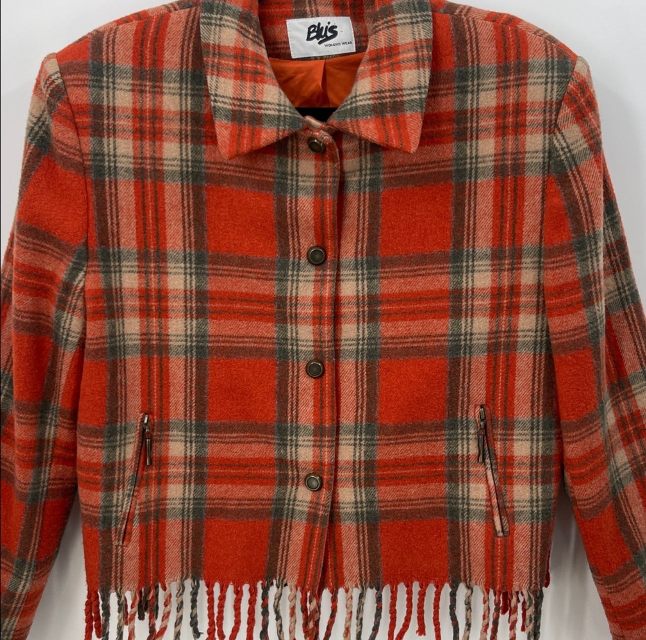 Vintage BLU'S Plaid Jacket