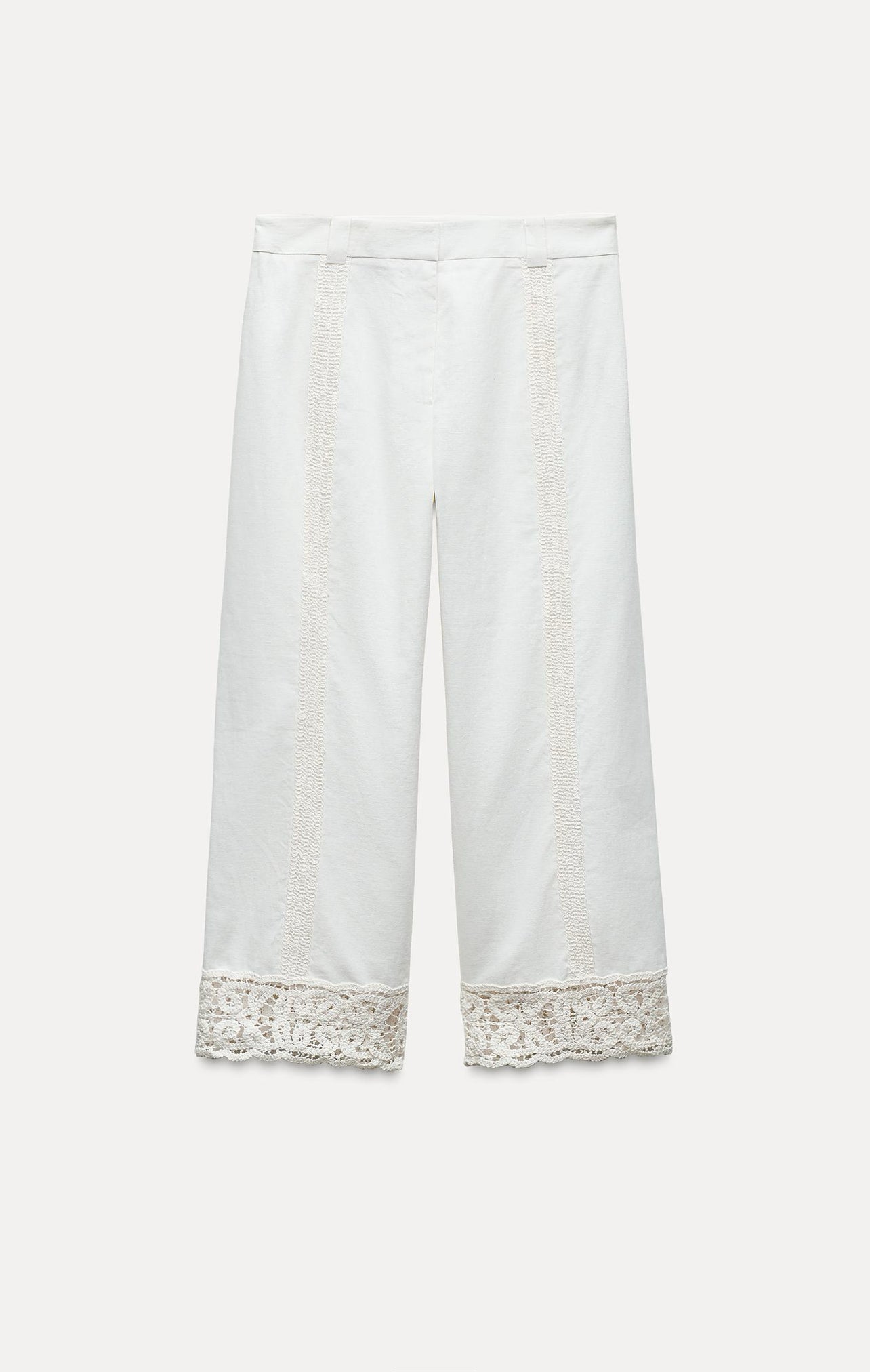 ZARA ZW Collection Linen
Blend Crochet Trouser