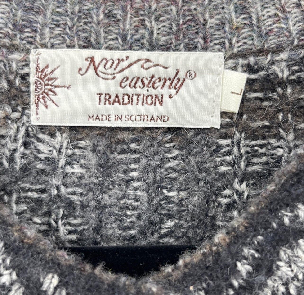 Vintage NOR' EASTERLY Wool Blend Cardigan