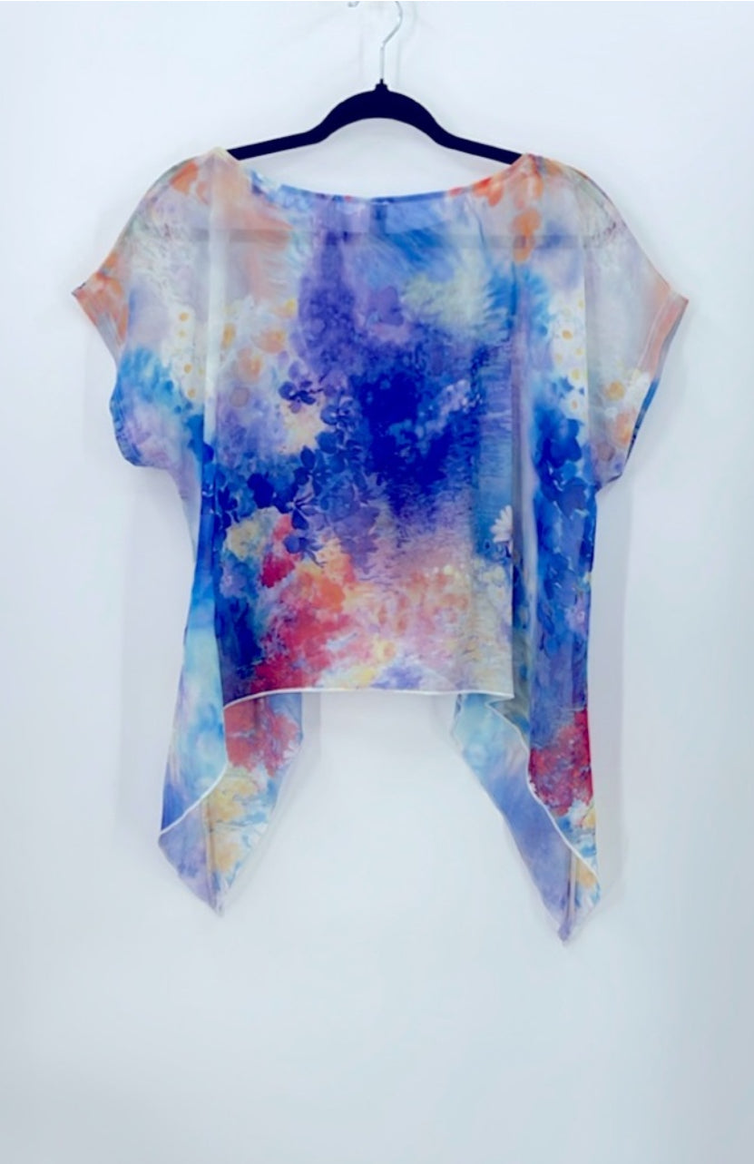 Miss Nikky Asymmetrical Floral Blouse