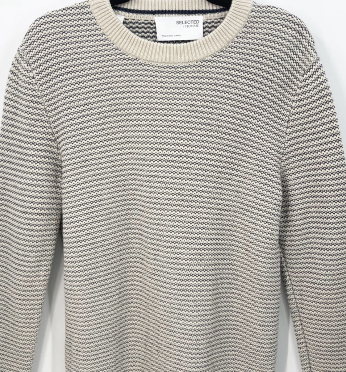 SELECTED HOMME Robin Organic Cotton Crew Neck Sweater